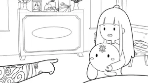 hình tô màu Thỏ Bảy Màu cho bé
