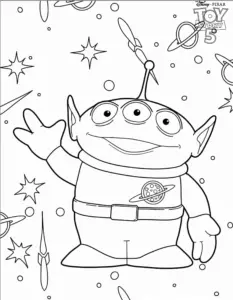 mẫu in hình tô màu Toy Story cho bé
