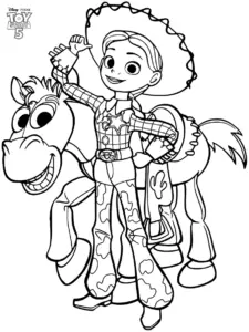 tranh tô màu Toy Story in ngay