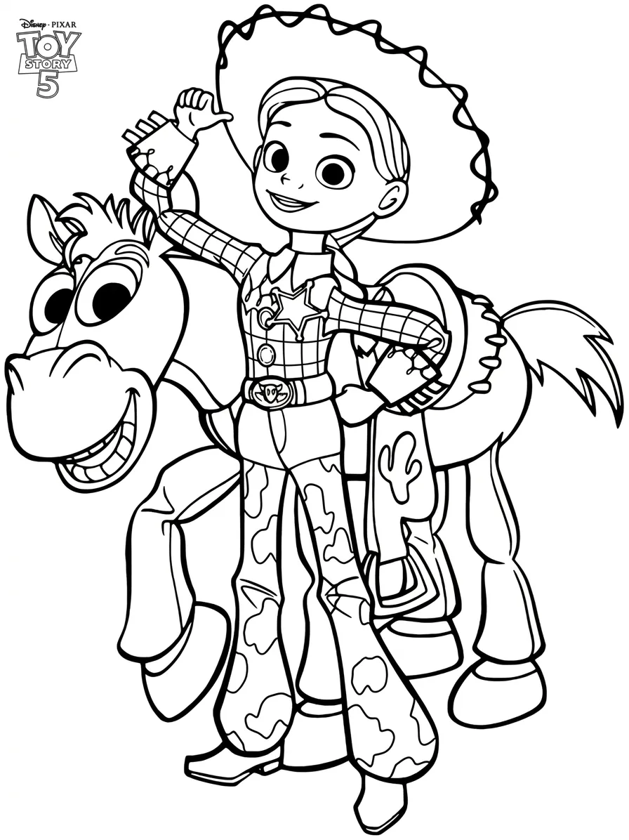 tranh tô màu Toy Story in ngay 1