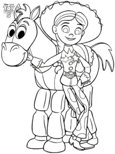 tranh tô màu Toy Story cho bé 8 tuổi miễn phí