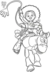hình tô màu Toy Story cho bé 4 tuổi miễn phí