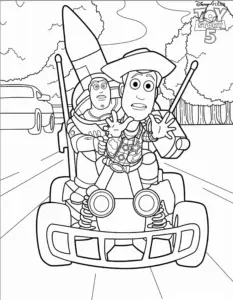 hình tô màu Toy Story cho bé 5 tuổi miễn phí