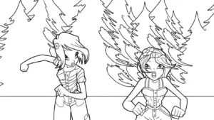 hình tô màu Winx pdf