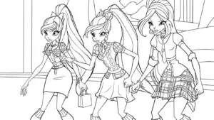 hình tô màu Winx in ngay