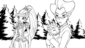 tải tranh tô màu Winx cho bé 5 tuổi