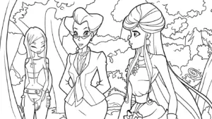 hình tô màu Winx cho bé mới nhất