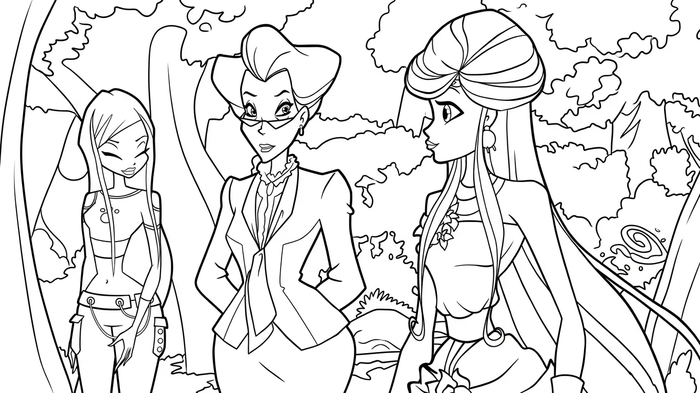hình tô màu Winx cho bé mới nhất