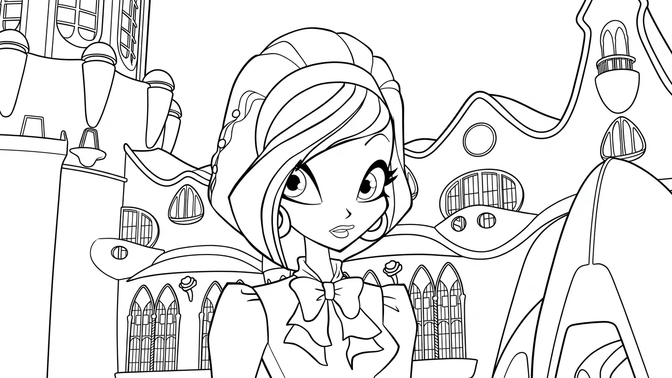 tranh tô màu Winx cho bé 4 tuổi