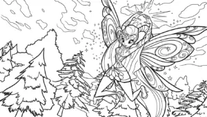 hình tô màu Winx in ngay