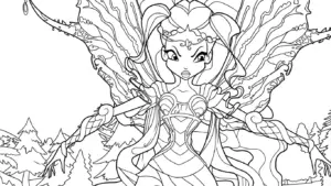 tải tranh tô màu Winx cho bé 3 tuổi