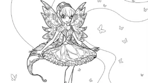 tải tranh tô màu Winx