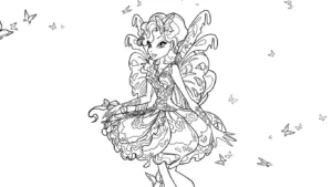 tải hình tô màu Winx cho bé 6 tuổi