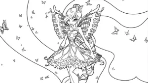 tranh tô màu Winx cho trẻ em