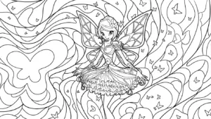 tranh tô màu Winx pdf