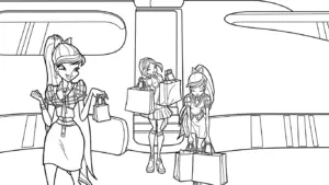 hình tô màu Winx cho trẻ em