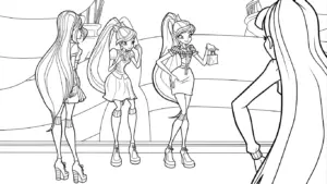 hình tô màu Winx cho bé 4 tuổi