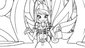 tranh tô màu Winx cho bé 5 tuổi miễn phí