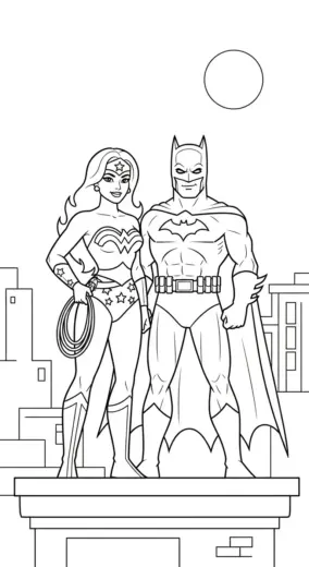 tranh tô màu Tranh Tô Màu Wonder Woman 13 pdf