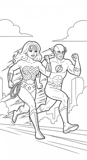tải hình tô màu Tranh Tô Màu Wonder Woman 31 chất lượng cao
