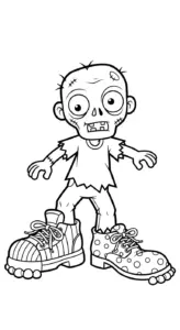 tải hình tô màu Zombie cho bé miễn phí