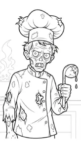 tải tranh tô màu Zombie cho bé 3 tuổi
