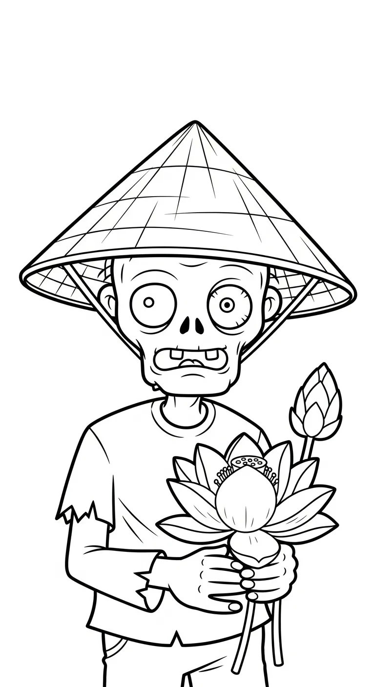 download hình tô màu Zombie miễn phí