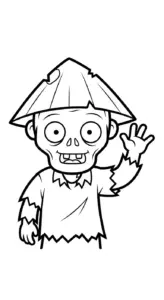 tải tranh tô màu Zombie cho bé 6 tuổi