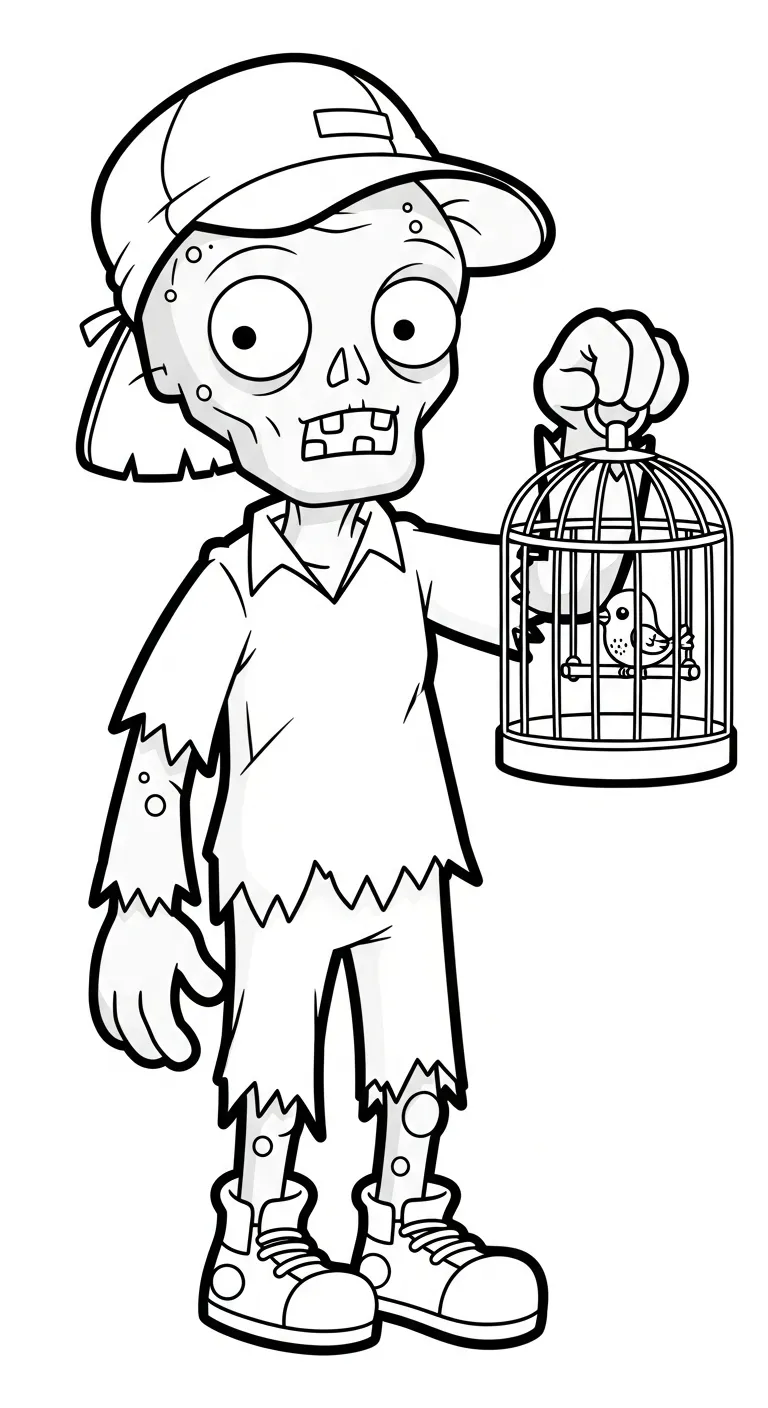 tranh tô màu Zombie cho bé 7-8 tuổi 1
