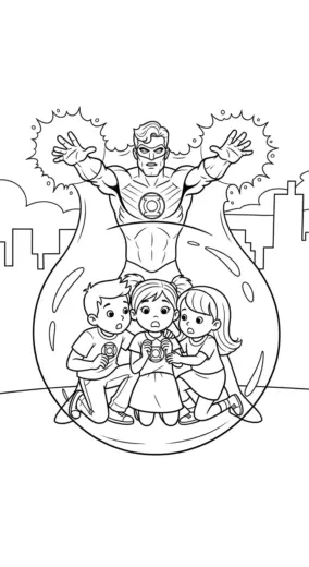 tải hình tô màu Green Lantern chất lượng cao