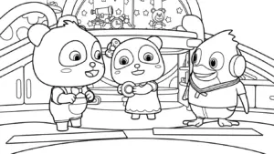 hình tô màu Kiki và Miumiu cho bé mới nhất