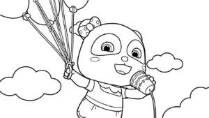 hình tô màu Kiki và Miumiu cho bé 8 tuổi miễn phí
