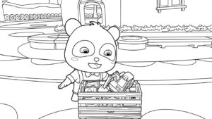 hình tô màu Kiki và Miumiu cho bé 7 tuổi