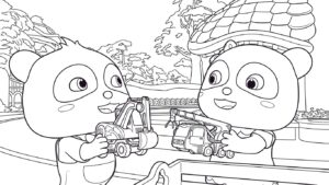 in hình tô màu Kiki và Miumiu miễn phí