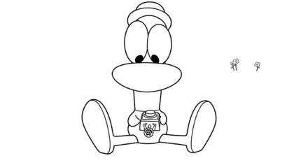 tranh tô màu Tranh tô màu Pocoyo cho bé 7-8 tuổi