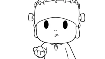 tải tranh tô màu Tranh tô màu Pocoyo chất lượng cao