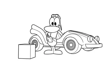 tải hình tô màu Tranh tô màu Pocoyo pdf