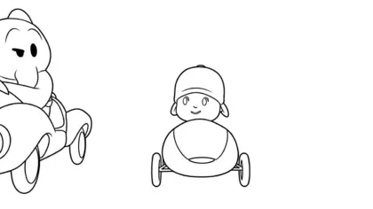 tranh tô màu Tranh tô màu Pocoyo cho bé 8 tuổi