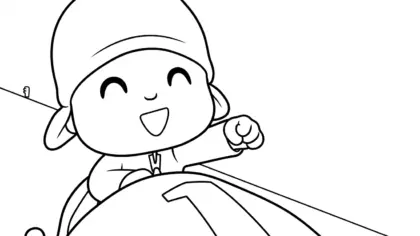 download hình tô màu Tranh tô màu Pocoyo chất lượng cao