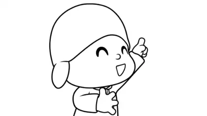 tải tranh tô màu Tranh tô màu Pocoyo cho bé