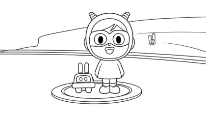 in tranh tô màu Tranh tô màu Pocoyo cho bé 5 tuổi