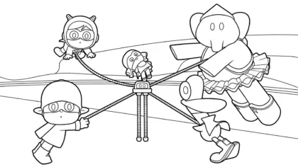 hình tô màu Tranh tô màu Pocoyo cho bé 3 tuổi