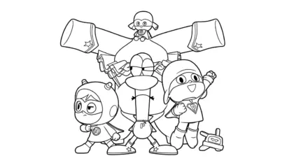 tranh tô màu Tranh tô màu Pocoyo in ngay