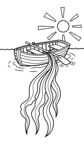 in hình tô màu Tranh tô màu Rong Biển khổ A4
