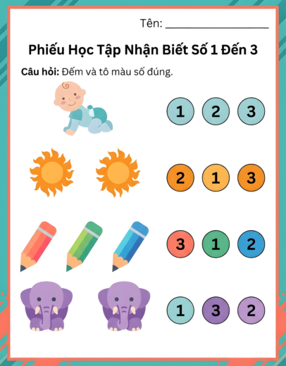tải tranh tô màu đếm hình và khoanh số pdf