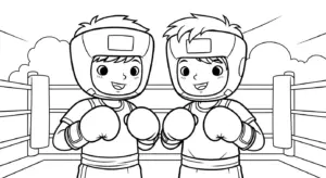 tải file tranh tô màu tranh tô màu Boxing