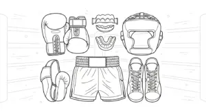 hình tô màu tranh tô màu Boxing cho bé 7 tuổi miễn phí