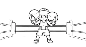 tải tranh tô màu tranh tô màu Boxing cho bé miễn phí