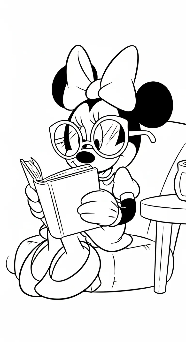 tải tranh tô màu tranh tô màu Chuột Minnie cho bé 7 tuổi