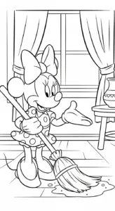 tranh tô màu tranh tô màu Chuột Minnie rõ nét